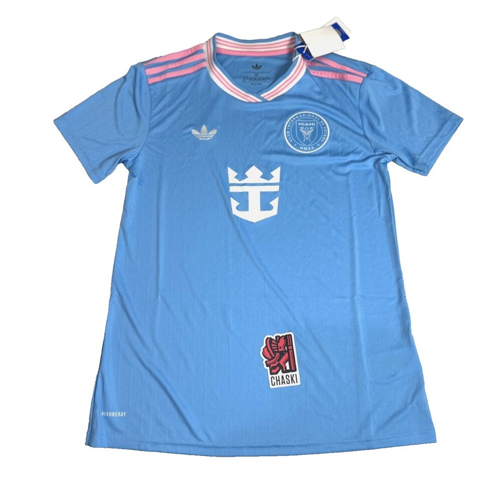 Adidas MLS Inter Miami CF 25/26 3rd soccer Jersey Blue KA7503 Women's Medium